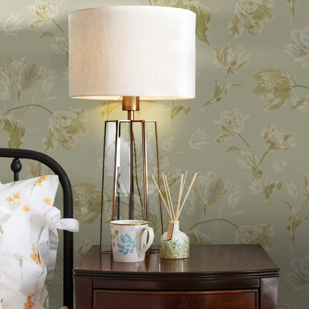 Laura Ashley Gosford Sage Green Wallpaper - 122769_ROOMSET_GOSFORD SAGE GREEN.jpg