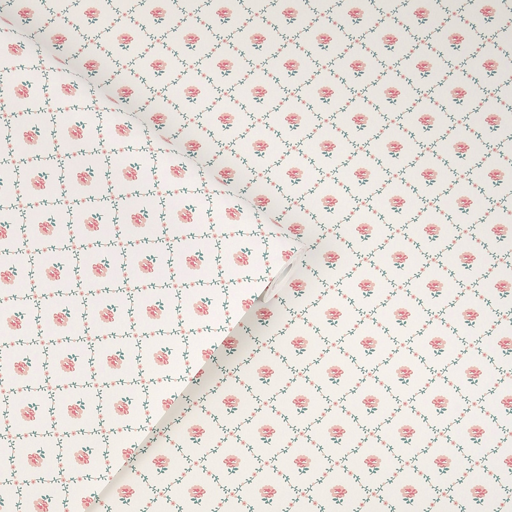 Laura Ashley Kate Coral Pink Wallpaper - 122766_ROLLSHOT_KATE CORAL PINK.jpg