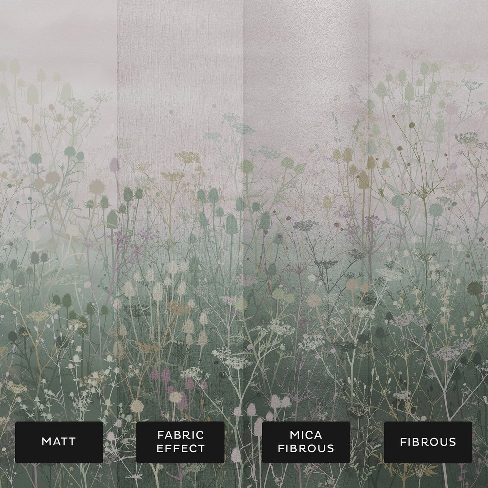 Tania's Garden Heather Bespoke Mural by Clarissa Hulse