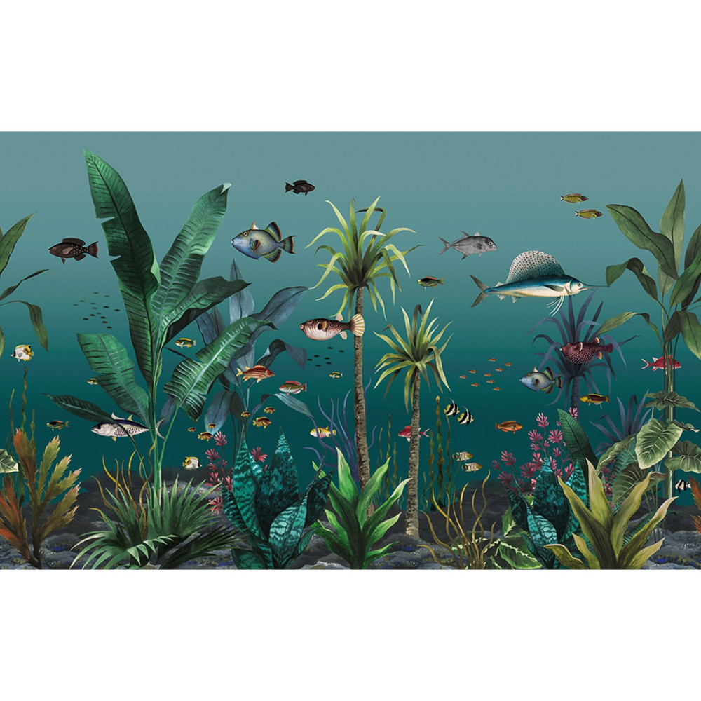 Technicolour Aquarium Teal Bespoke Mural - 124699_TILE_01.jpg