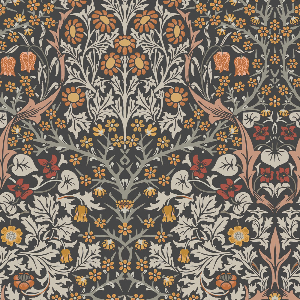 Blackthorn Charcoal & Burnt Orange Wallpaper - 124250_TILE_BLACKTHORN CHARCOAL & BURNT ORANGE_01.jpg