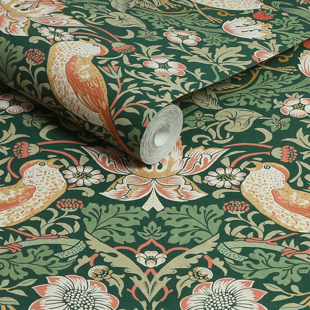 Strawberry Thief Rich Green Wallpaper - 124234_ROLLSHOT_STRAWBERRY THIEF RICH GREEN_01.jpg