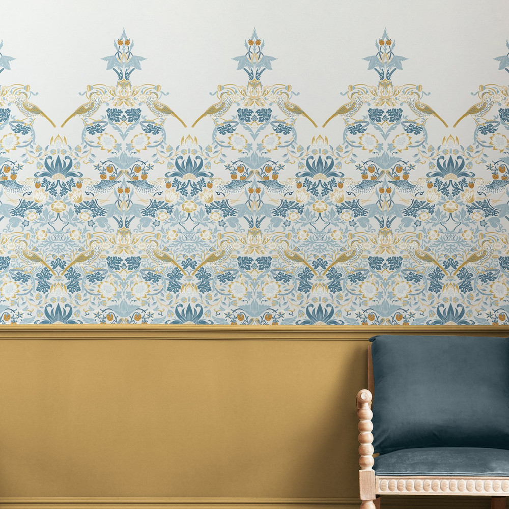 Strawberry Thief Soft Blue Bespoke Mural Matt - 125319_ROOMSET_STRAWBERRY THIEF SOFT BLUE BESPOKE MURAL MATT_01.jpg