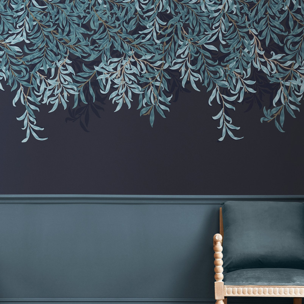 Willow Bough Navy Bespoke Mural Matt - 125382_ROOMSET_WILLOW BOUGH NAVY BESPOKE MURAL MATT_01.jpg