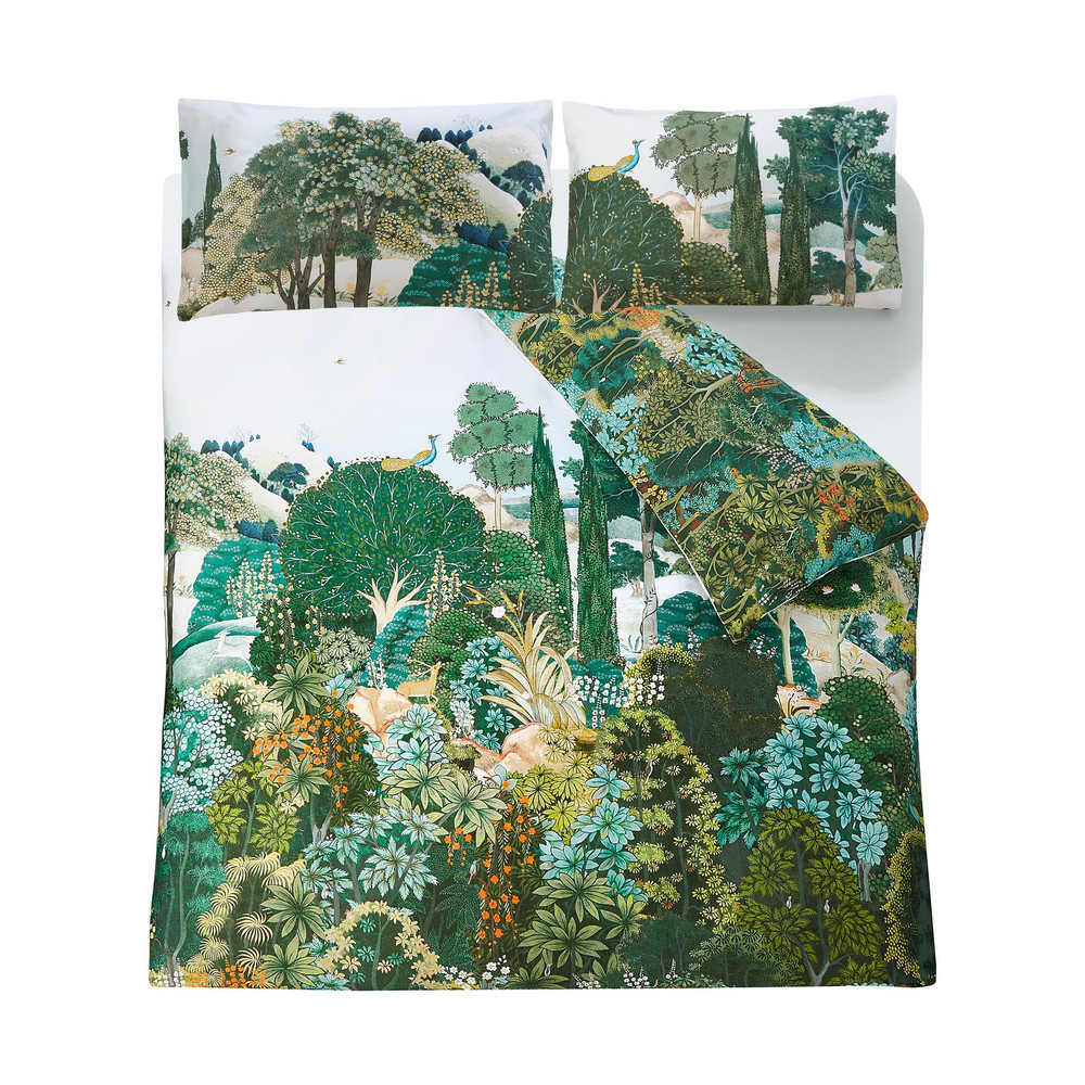 New Eden Green Duvet Cover Set flatlay image