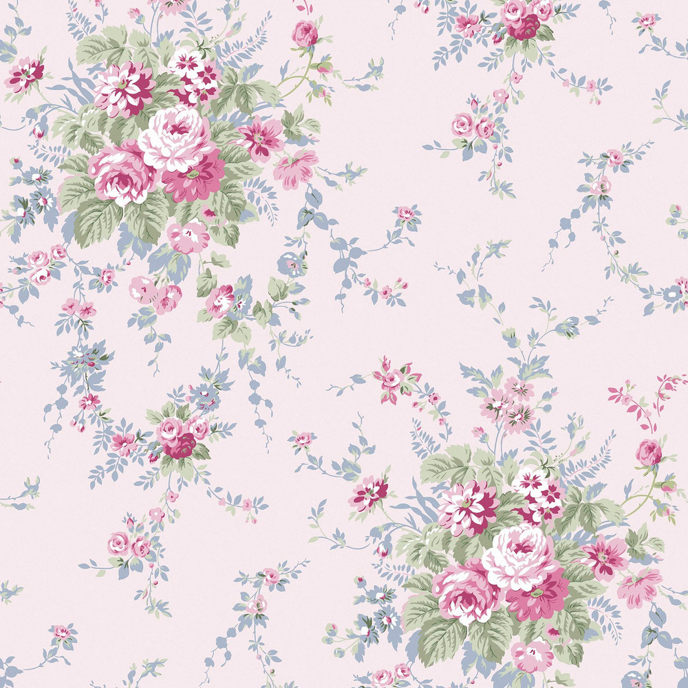 Garden Floral Pink Blue Wallpaper - 125127_TILE_GARDEN FLORAL PINK BLUE_01.jpg