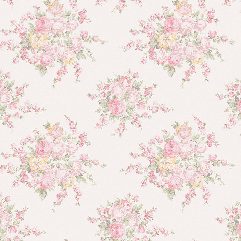 Rose Blossom Pink Wallpaper - 125135_TILE_ROSE BLOSSOM PINK MULTI_01.jpg