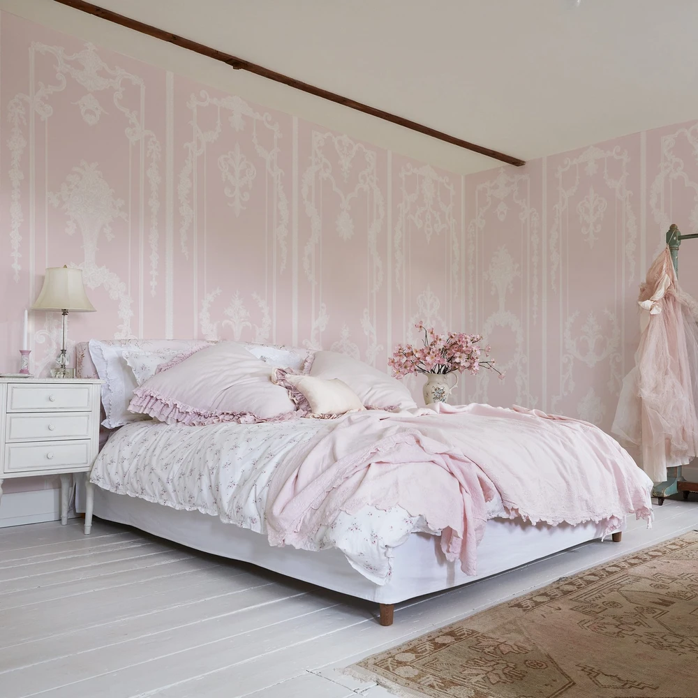 Panel Francaise Pink Bespoke Mural - 127546_ROOMSET_PANELLING MURAl PINK_01.jpg