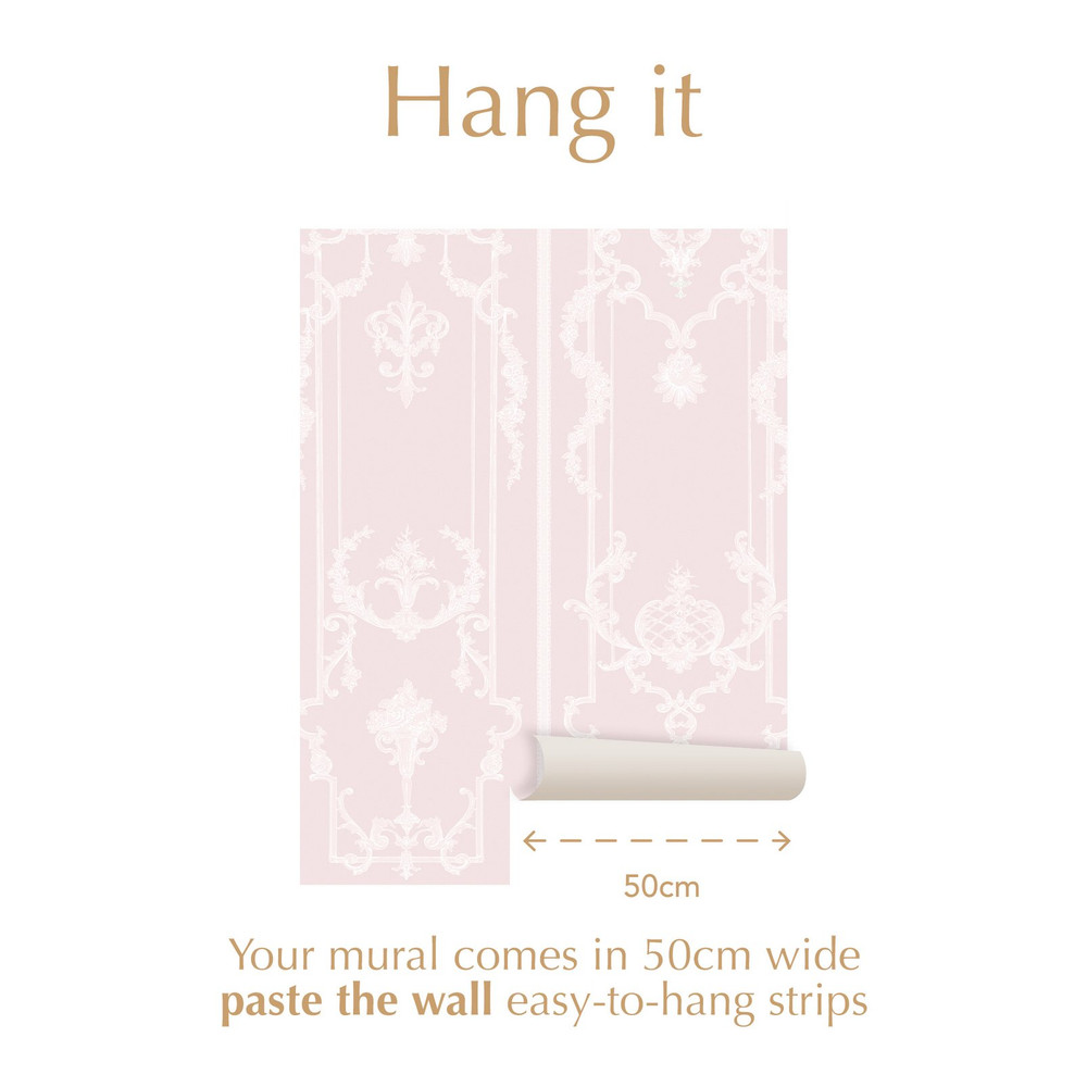 Panel Francaise Pink Bespoke Mural - 127546_INFO_PANELLING MURAL PINK_01.jpg