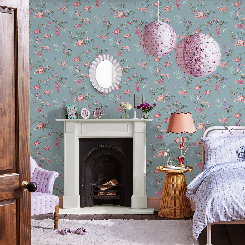 Cath Kidston Birds & Roses Summer Wallpaper - 125504_ROOMSET_BIRDS & ROSES SUMMER_01.jpg