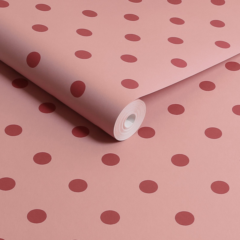 Cath Kidston Button Spot Pink & Red Wallpaper - 125521_ROLLSHOT_BUTTON SPOT PINK & RED_01.jpg