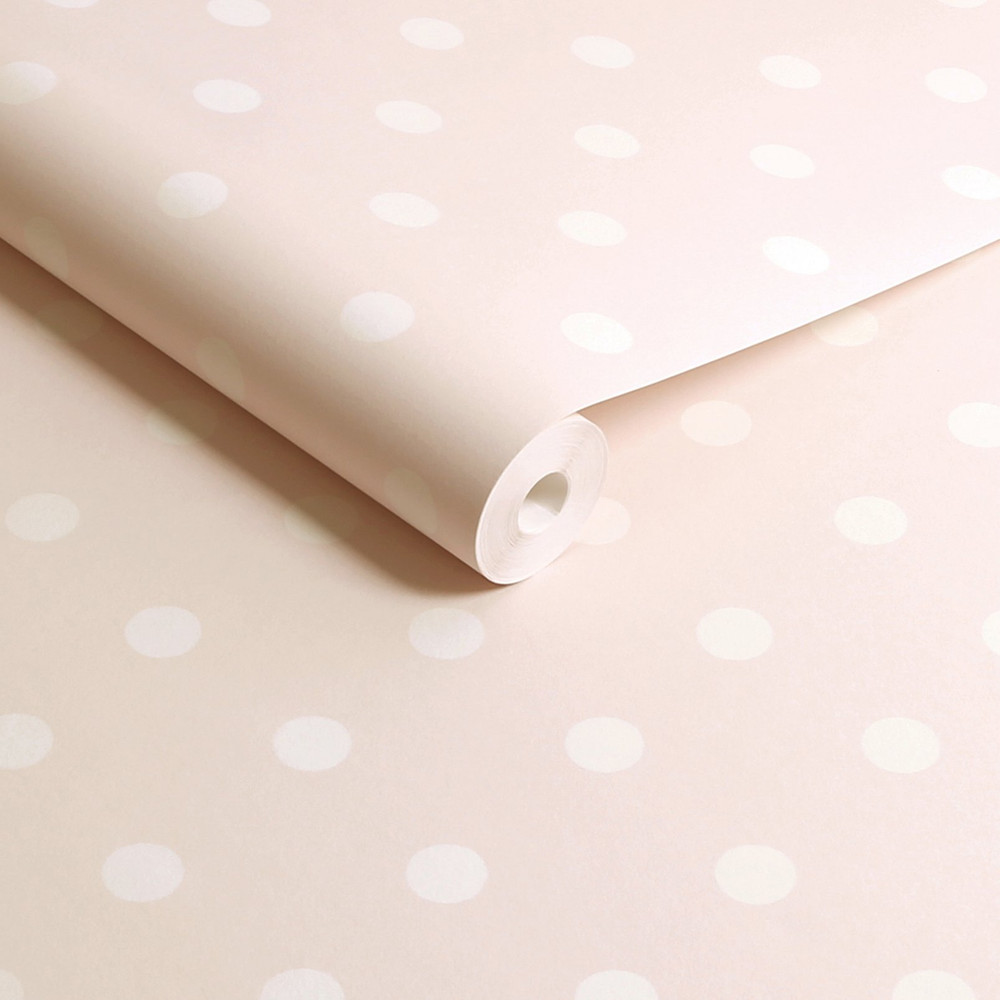 Cath Kidston Button Spot Pink Wallpaper - 125520_ROLLSHOT_BUTTON SPOT PINK_01.jpg