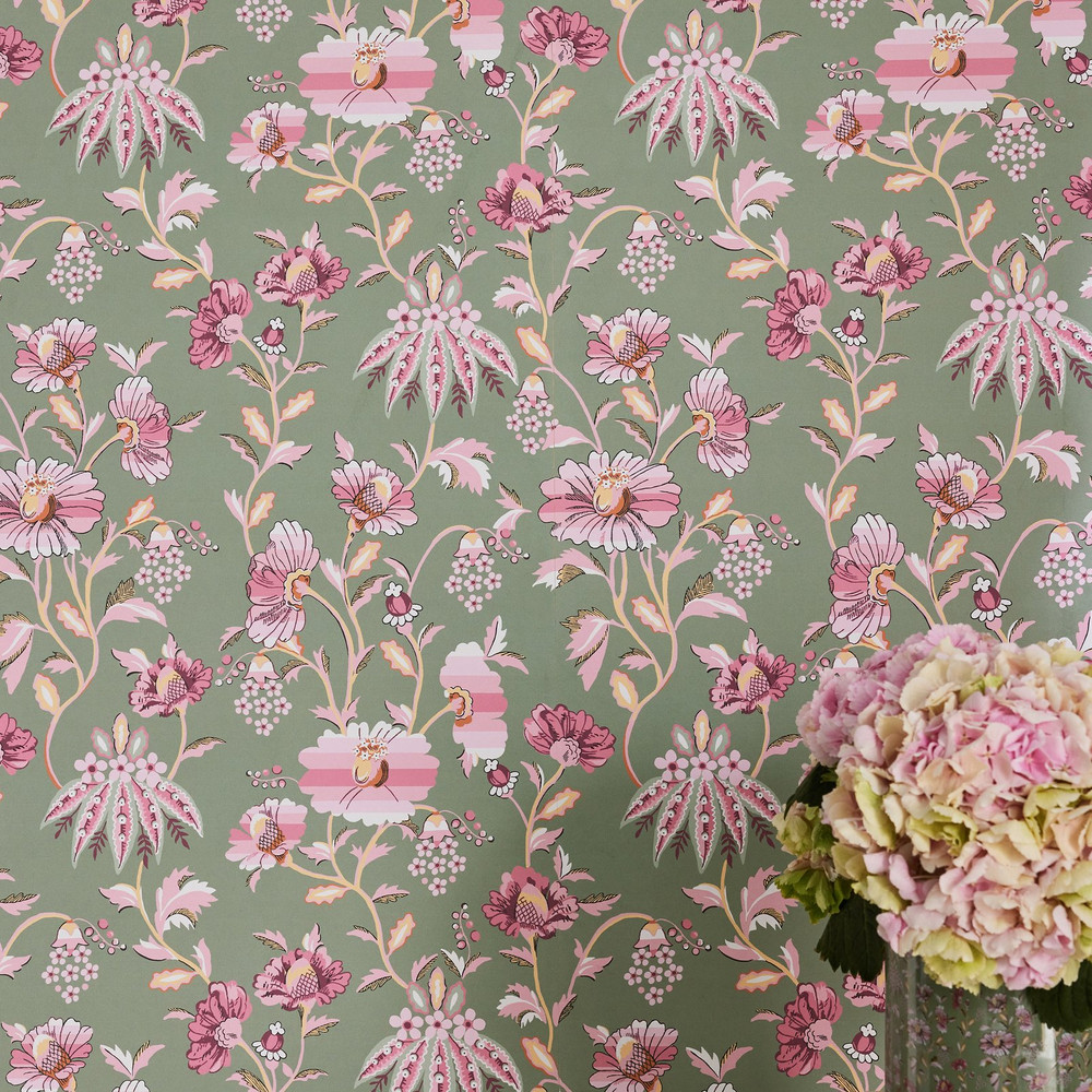 Cath Kidston Friendship Garden Sage Wallpaper - 125524_ROOMSET_FRIENDSHIP GARDEN SAGE_01.jpg