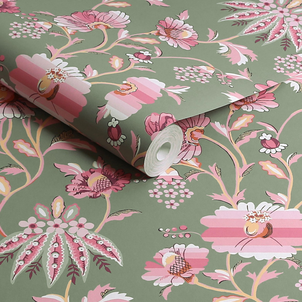 Cath Kidston Friendship Garden Sage Wallpaper - 125524_ROLLSHOT_FRIENDSHIP GARDEN SAGE_01.jpg