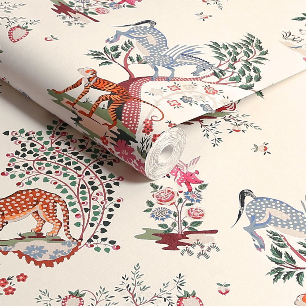 Cath Kidston Painted Kingdom Natural Wallpaper - 125527_ROLLSHOT_PAINTED KINGDOM NATURAL_01.jpg