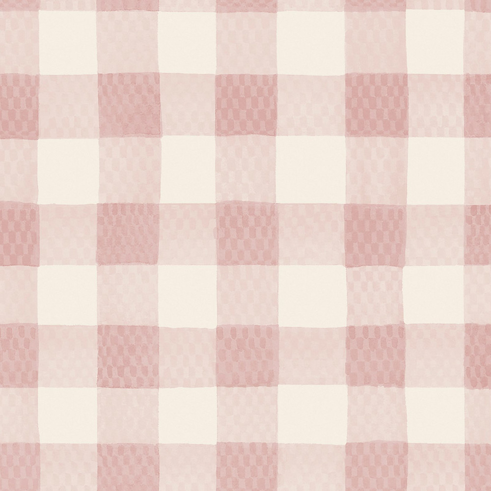 Cath Kidston Painted Gingham Pink Wallpaper - 125515_TILE_PAINTED GINGHAM PINK_01.jpg