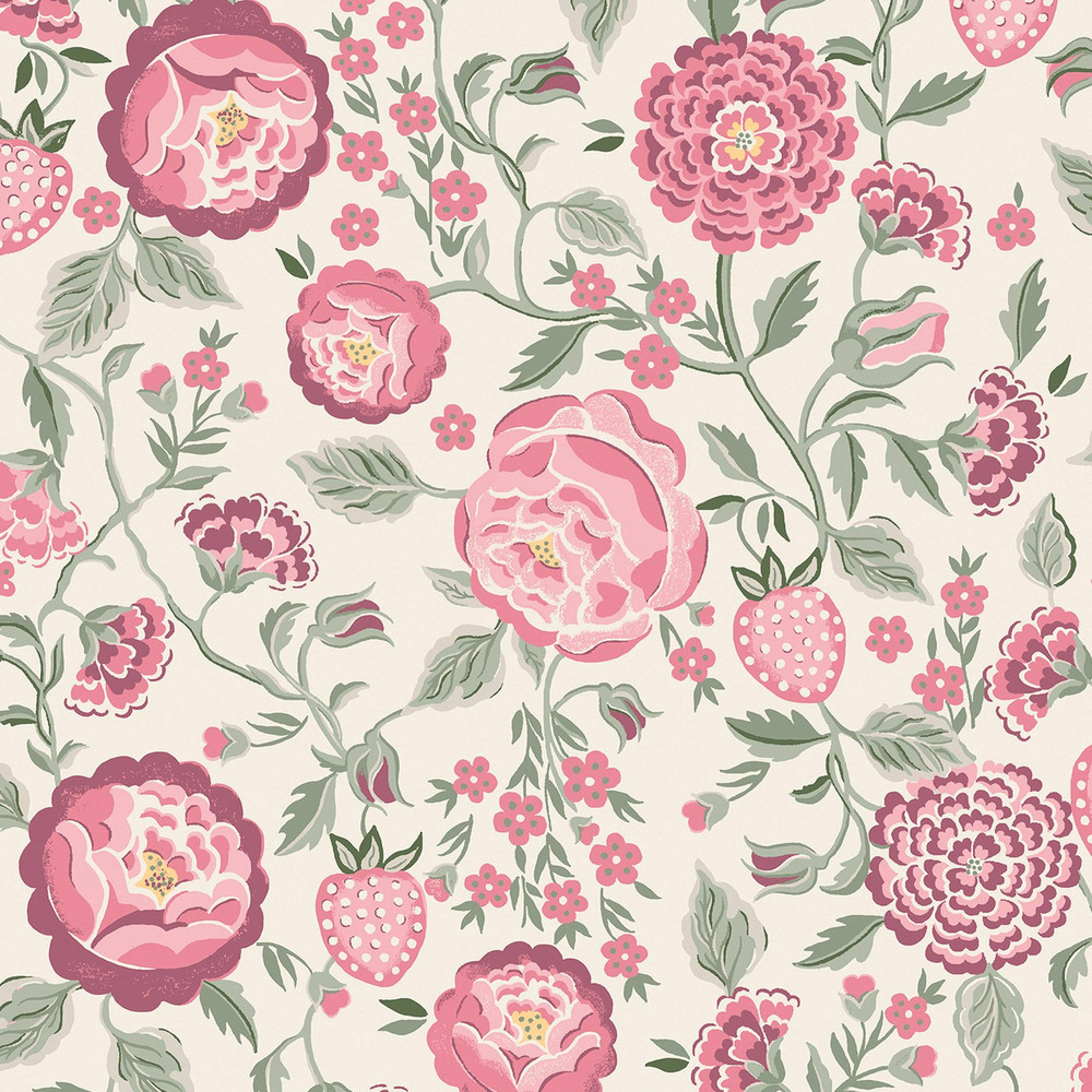 Cath Kidston Strawberry Garden Spring Wallpaper - 125499_TILE_STRAWBERRY GARDEN SPRING_01.jpg