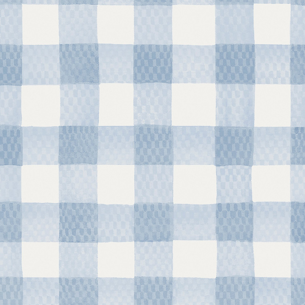 Cath Kidston Painted Gingham Blue Wallpaper - 125514_TILE_PAINTED GINGHAM BLUE_01.jpg