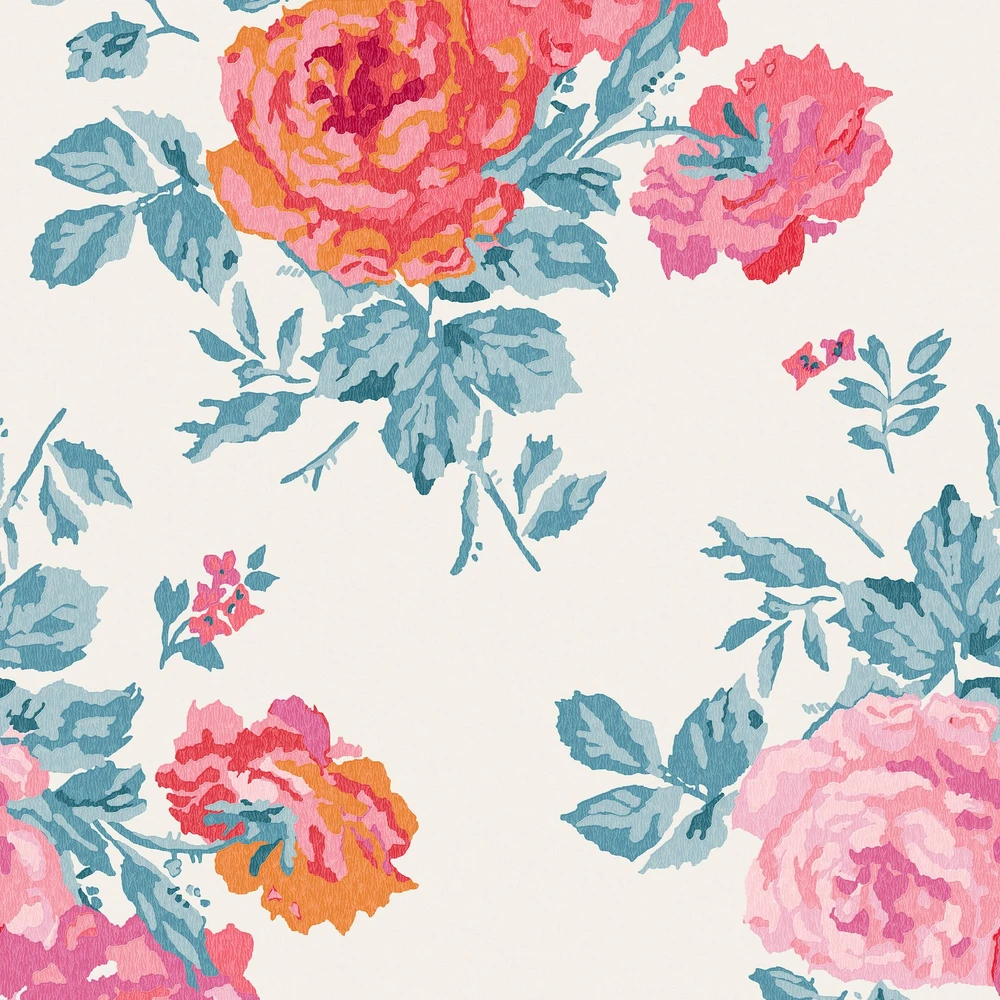 Cath Kidston Archive Rose Blue & Pink Wallpaper - 125495_TILE_ARCHIVE ROSE BLUE & PINK_01.jpg