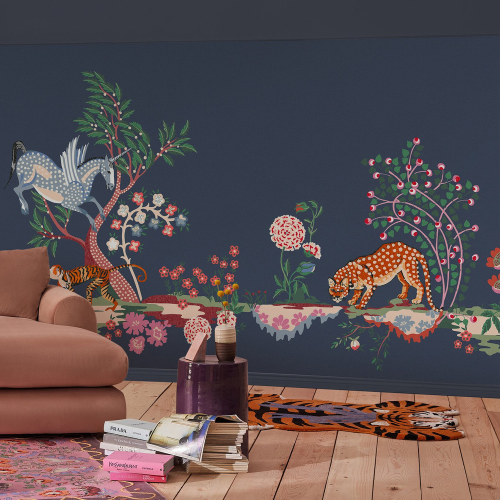 Painted Kingdom Navy Bespoke Mural - 127754_ROOMSET_PAINTED KINGDOM NAVY MURAL_01.jpg