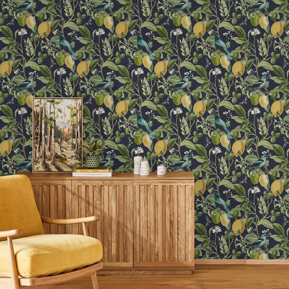 Next Fruit Tree Midnight Wallpaper - 128836_ROOMSET_FRUIT TREE MIDNIGHT_01.jpg