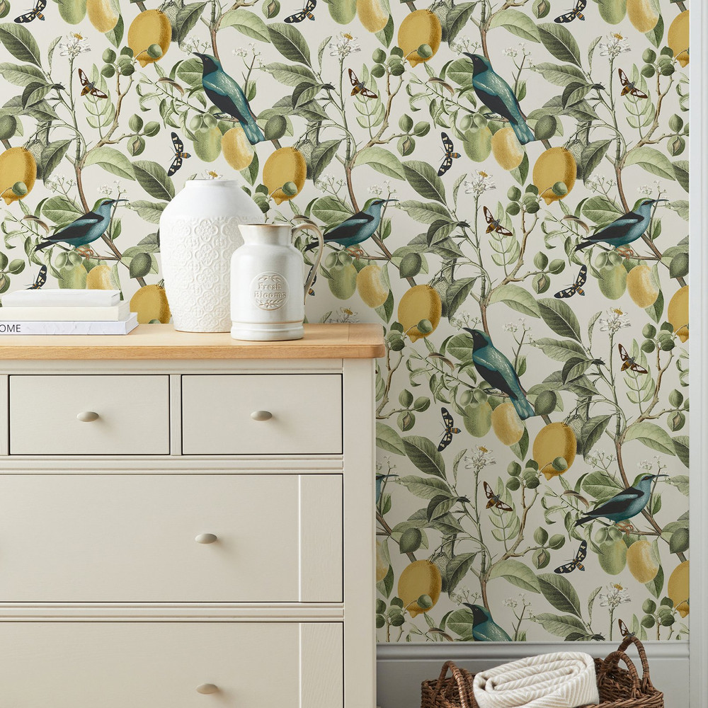 Next Fruit Tree Spring Neutrals Wallpaper - 128833_ROOMSET_FRUIT TREE SPRING NEUTRALS_01.jpg