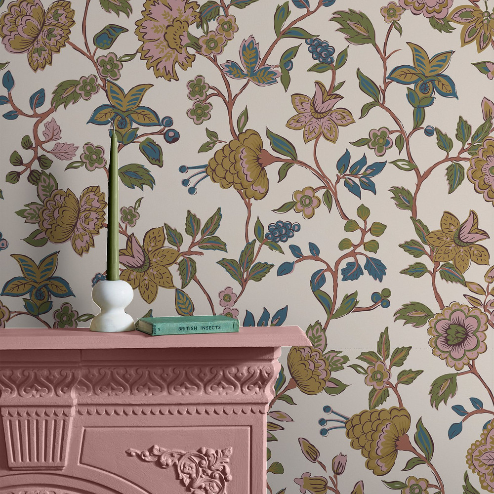 Joules Scot Floral Cream Wallpaper - 128929_ROOMSET_SCOT FLORAL CREAM MULTI_01.jpg