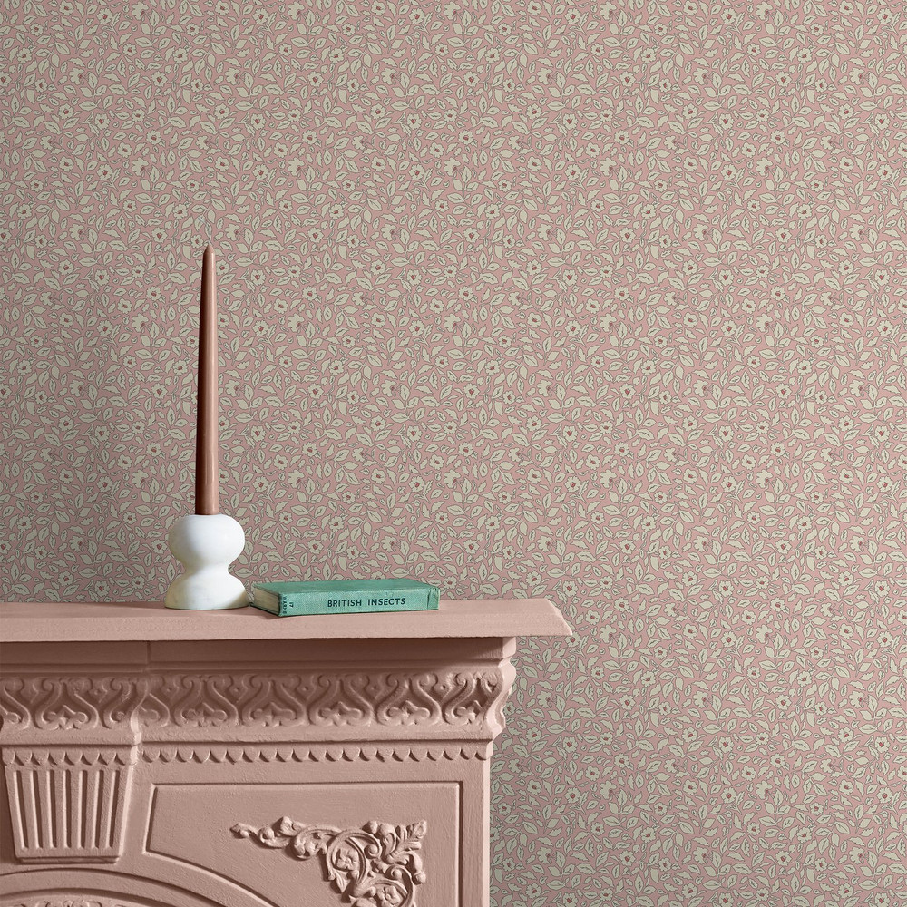Joules Ditsy Floral Soft Pink Wallpaper - 128917_ROOMSET_DITSY FLORAL PRINT SOFT PINK_01.jpg
