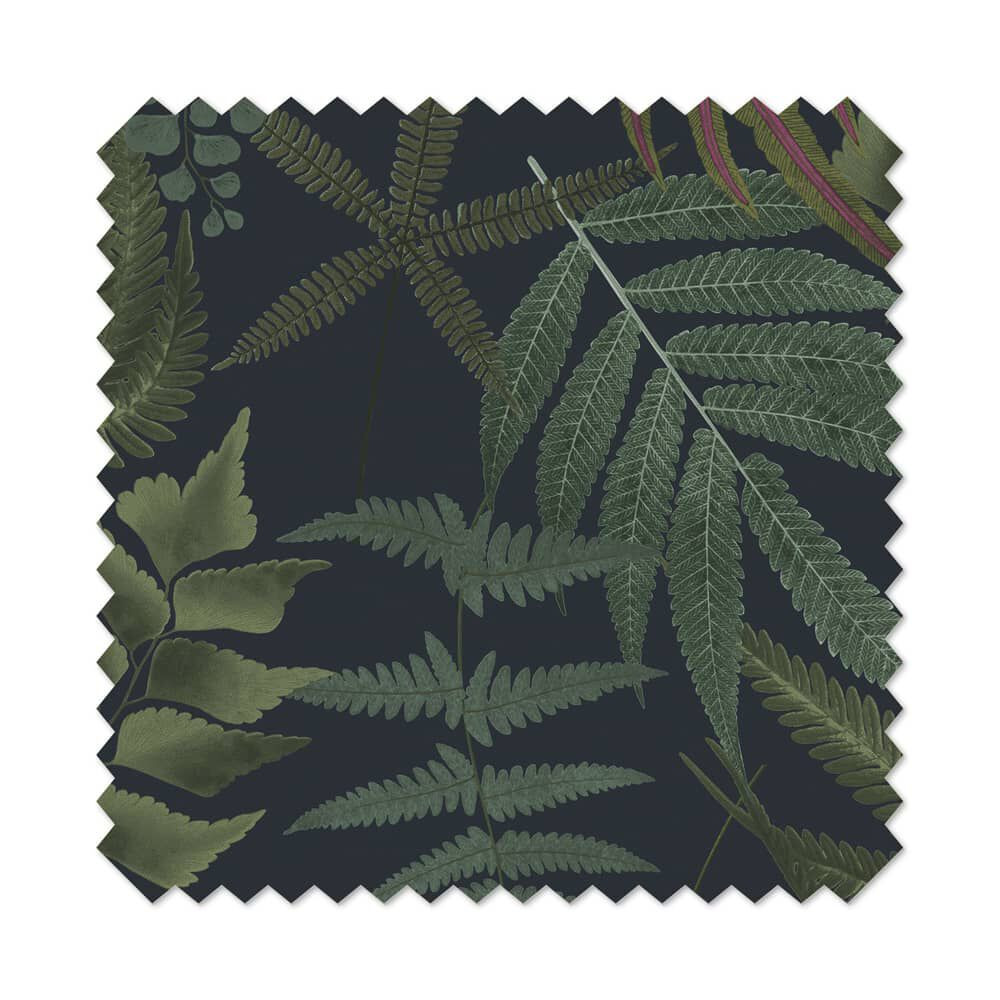 Midsummer Fern Navy Roller Blind