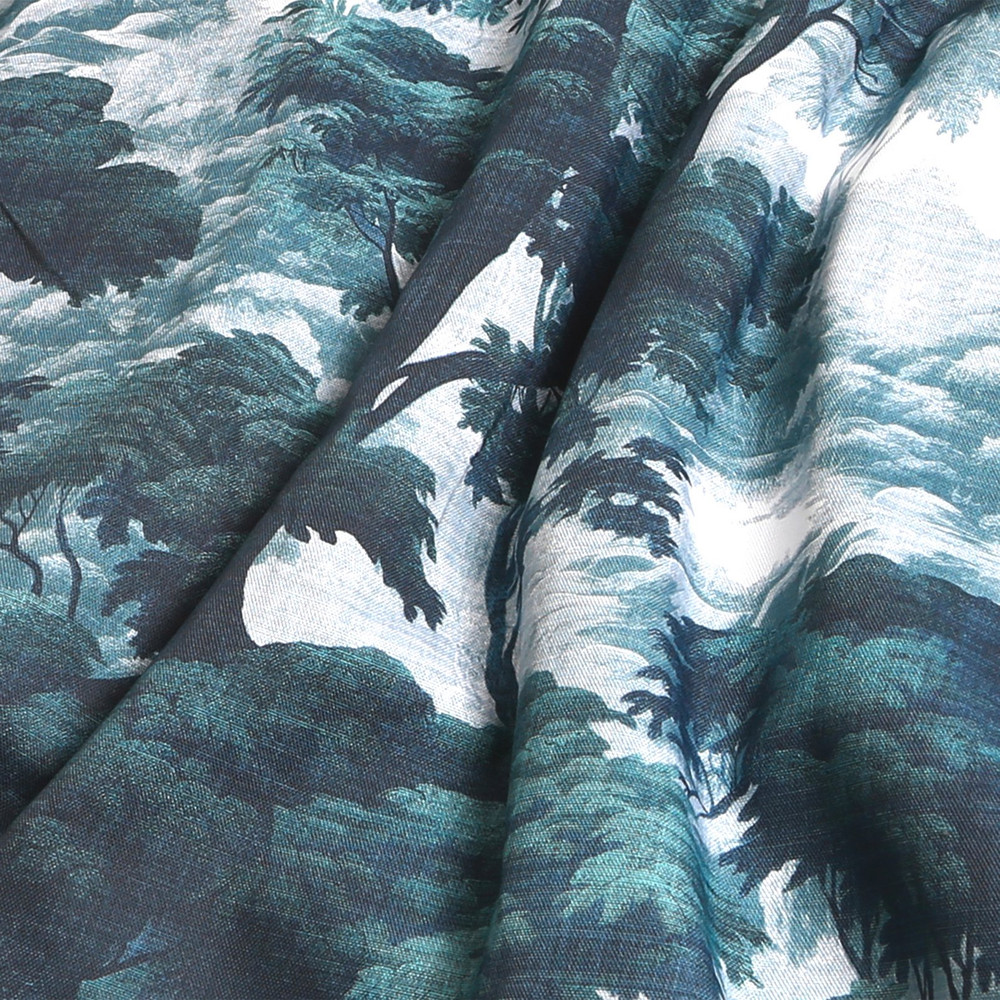 Bobart's Garden Sundown Curtain fabric close up image