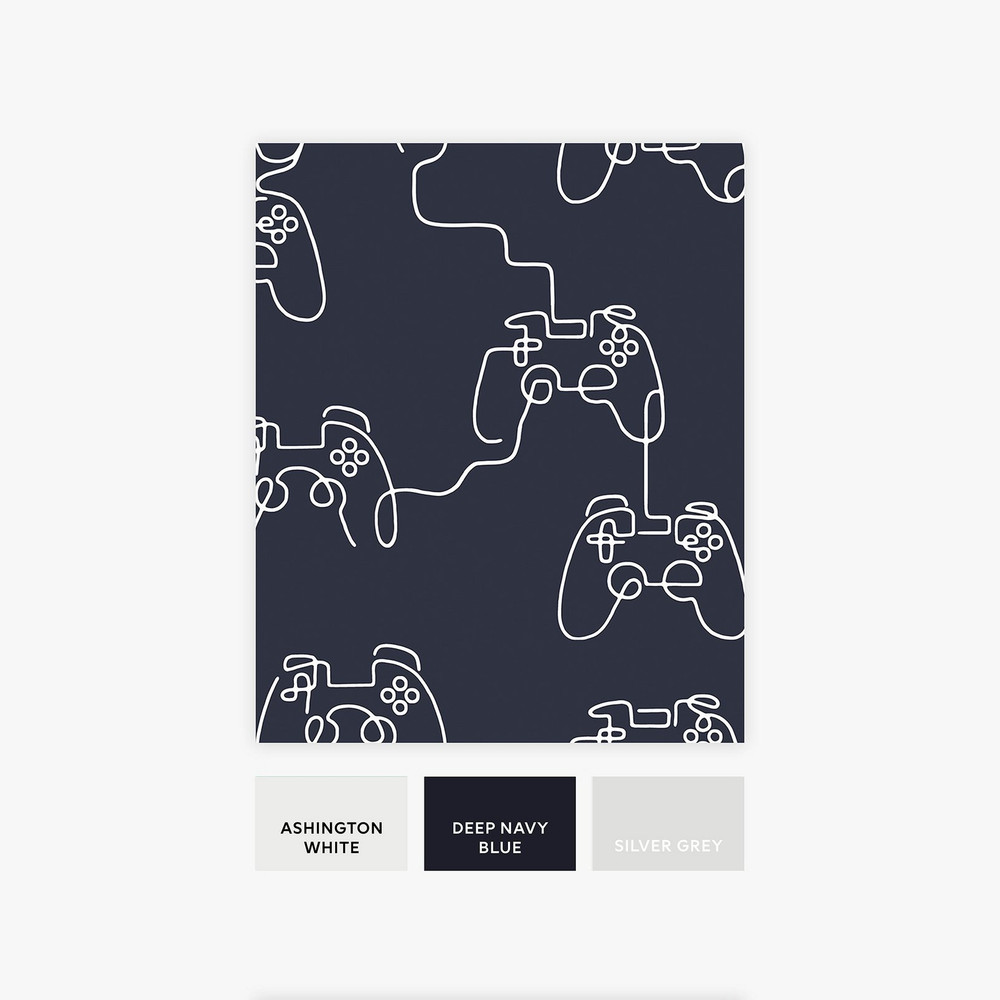 Next Gamer Doodle Navy Wallpaper - 127712_FLATLAY_GAMER DOODLE NAVY_01.jpg