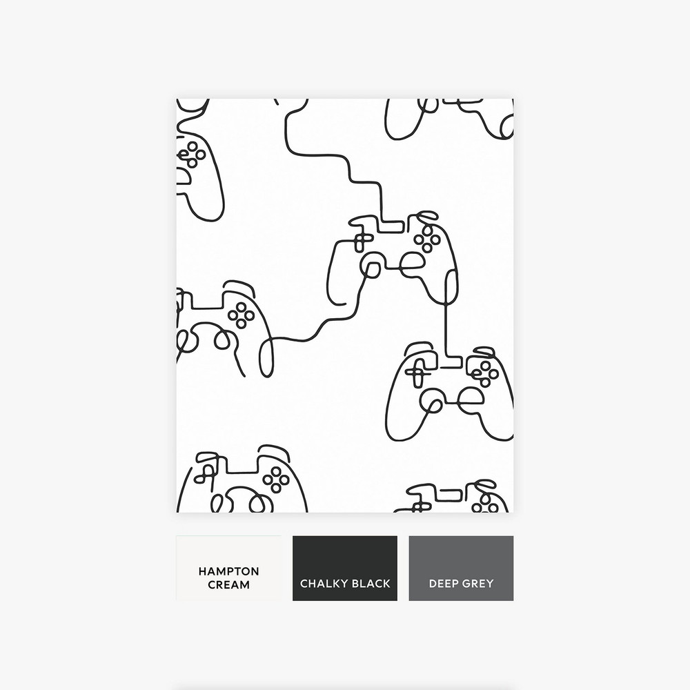 Next Gamer Doodle Black & White Wallpaper - 127711_FLATLAY_GAMER DOODLE BLACK & WHITE_01.jpg