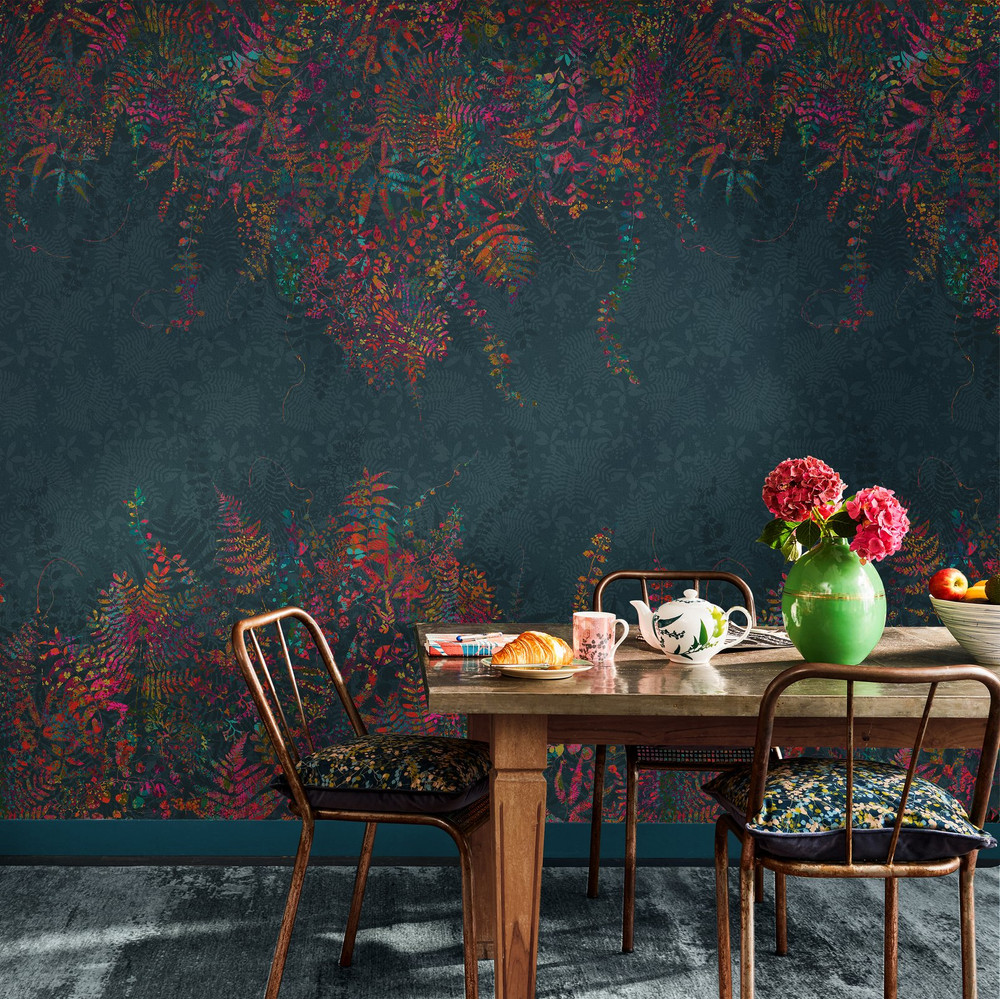 Cascading Kaleidoscope Rainbow Bespoke Mural by Clarissa Hulse - 129952_ROOMSET_CASCADING KALEIDOSCOPE RAINBOW DUBAI_01.jpg