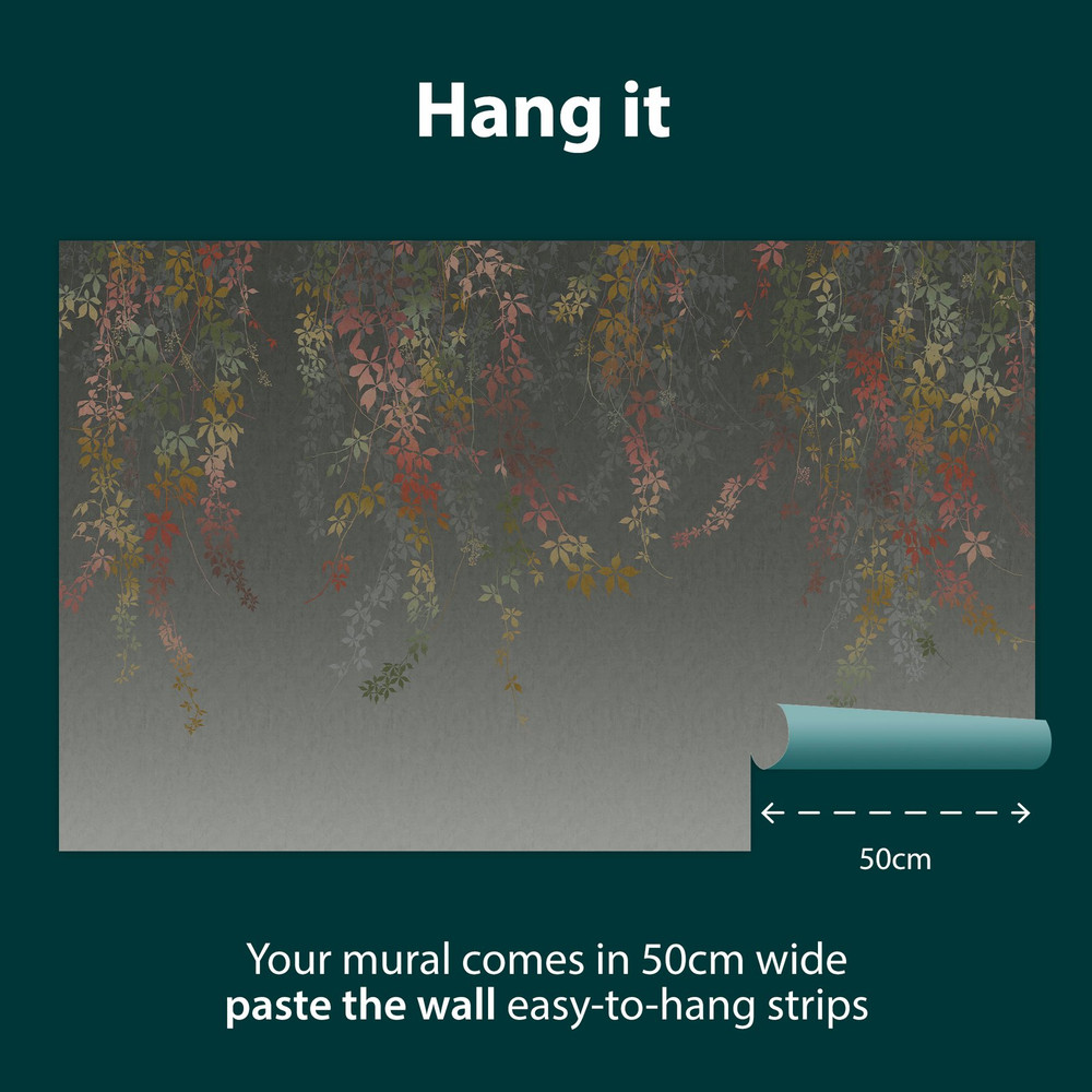Virginia Creeper Autumn Bespoke Mural by Clarissa Hulse - 129997_INFO_VIRGINIA CREEPER AUTUMN_02.jpg