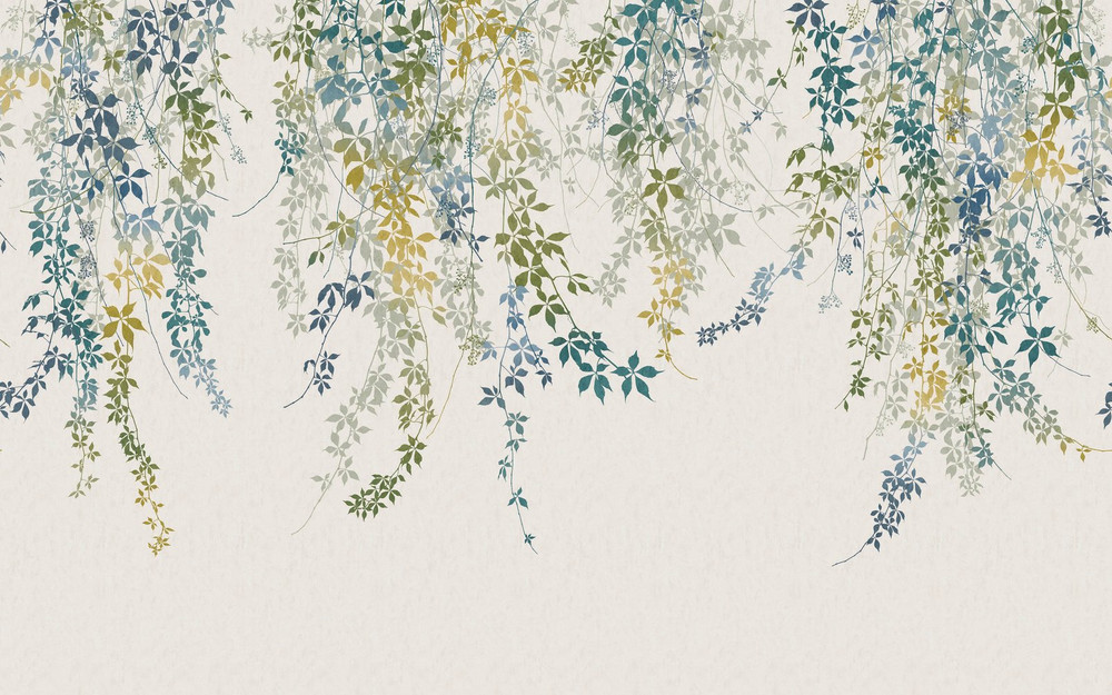 Virginia Creeper Spring Bespoke Mural by Clarissa Hulse - 130006_TILE_VIRGINIA CREEPER SPRING_01.jpg