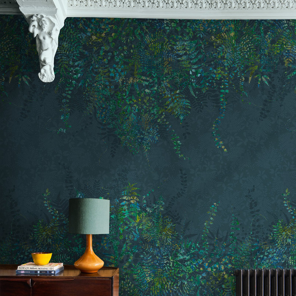 Cascading Kaleidoscope Amazon Bespoke Mural by Clarissa Hulse - 129943_ROOMSET_CASCADING KALEIDOSCOPE AMAZON_01.jpg