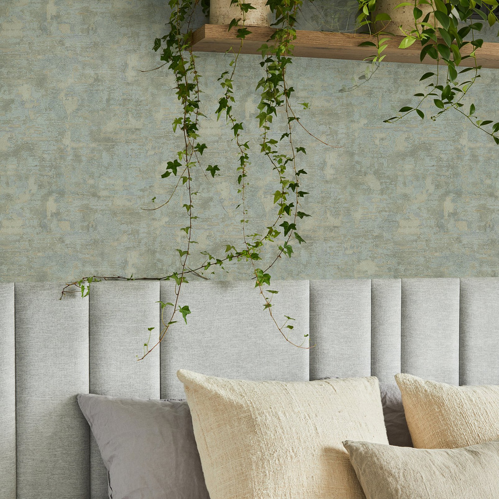 Ornamental Texture Sage Wallpaper - 128817_ROOMSET_ORNAMENTAL TEXTURE SAGE_01.jpg