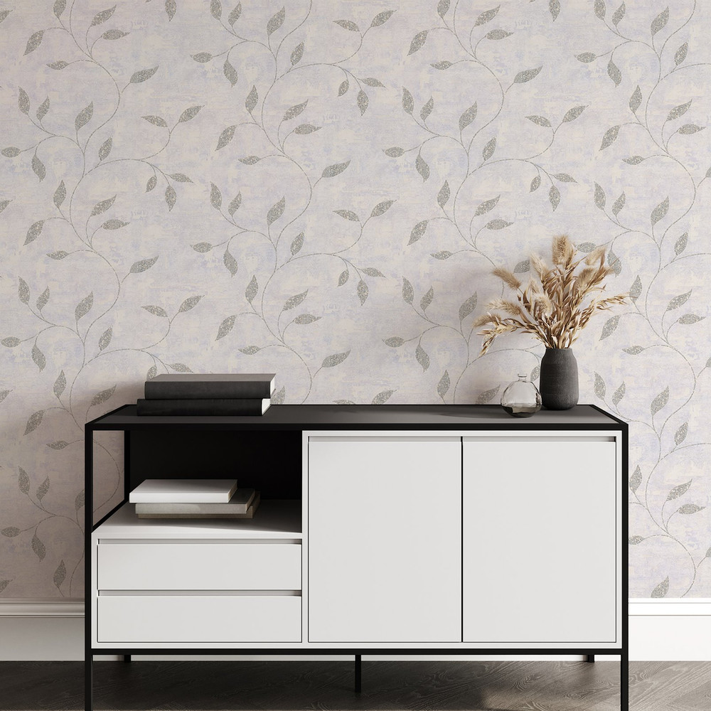 Ornamental Leaf Silver Wallpaper - 128811_ROOMSET_ORNAMENTAL LEAF SILVER_02.jpg