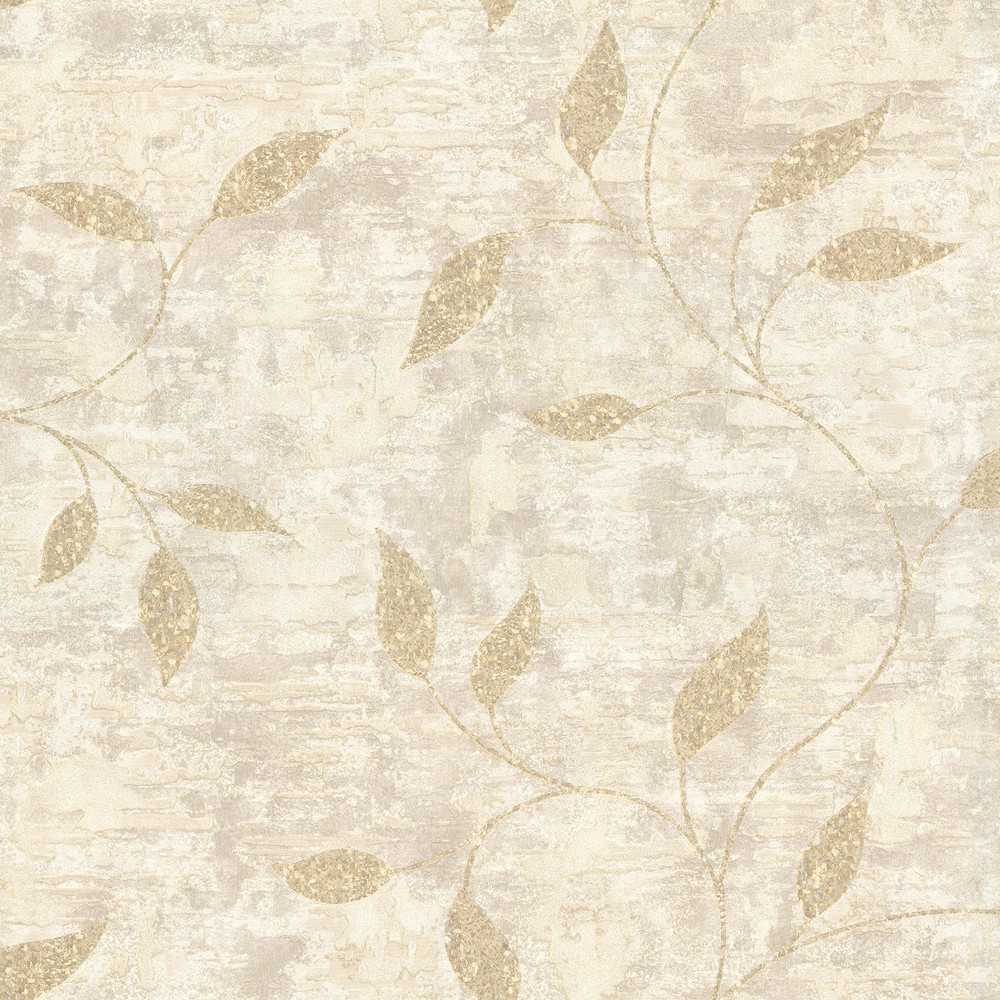 Ornamental Leaf Cream Wallpaper - 128805_TILE_ORNAMENTAL LEAF CREAM_01.jpg