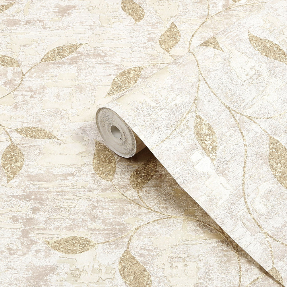 Ornamental Leaf Cream Wallpaper - 128805_ROLLSHOT_ORNAMENTAL LEAF CREAM_02.jpg