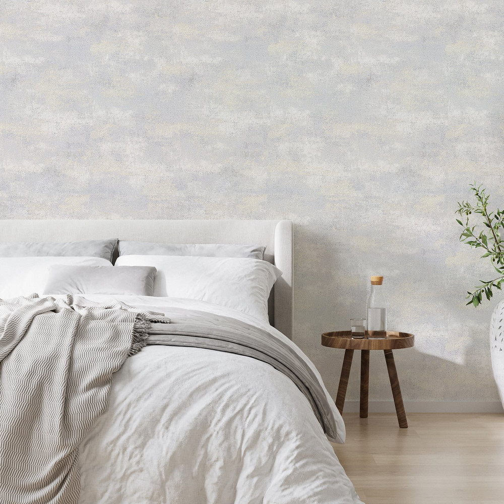 Urban Plaster Silver Wallpaper - 128793_ROOMSET_URBAN PLASTER SILVER_02.jpg
