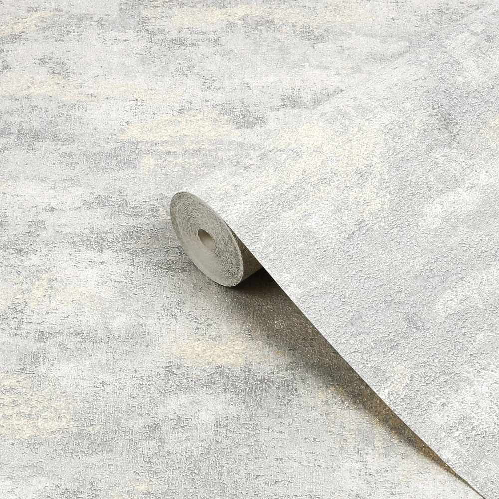 Urban Plaster Silver Wallpaper - 128793_ROLLSHOT_URBAN PLASTER SILVER_02.jpg