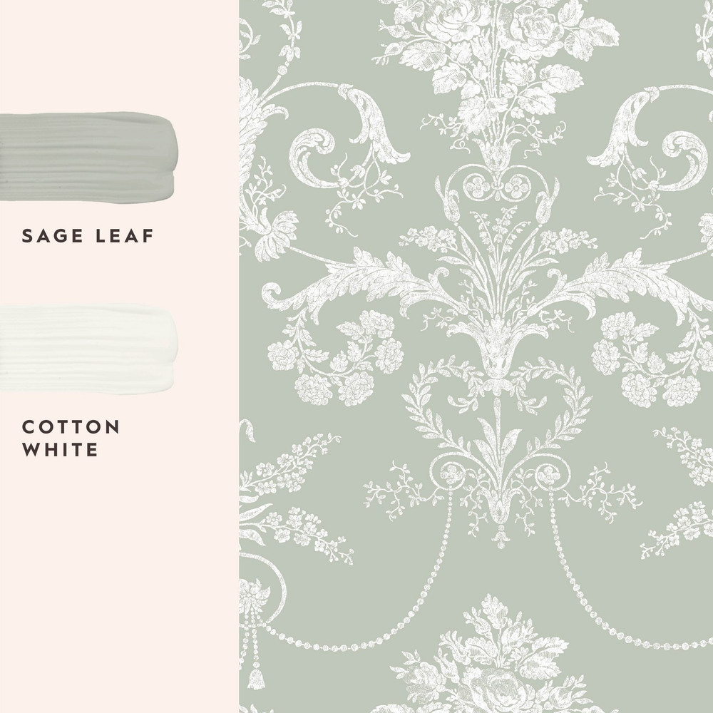 Laura Ashley Josette Sage Green Wallpaper - 130114_FLATLAY_JOSETTE SAGE GREEN_01.jpg