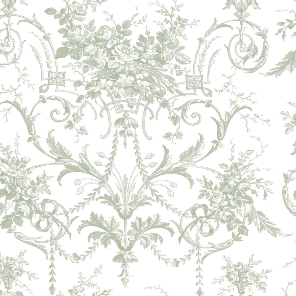 Laura Ashley Tuileries Sage Green Wallpaper - 130112_TILE_TUILERIES SAGE GREEN_01.jpg