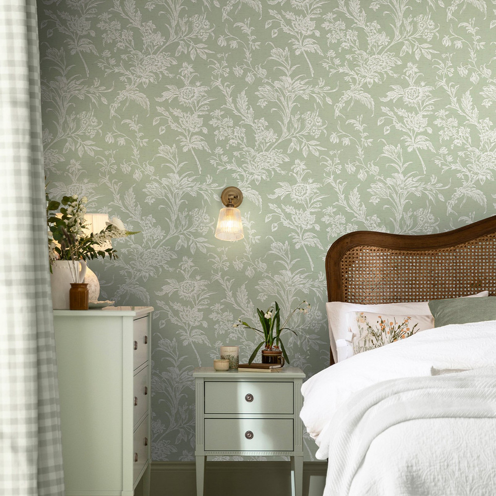 Laura Ashley Lloyd Sage Green Wallpaper - 130116_ROOMSET_LLOYD SAGE GREEN_01.jpg
