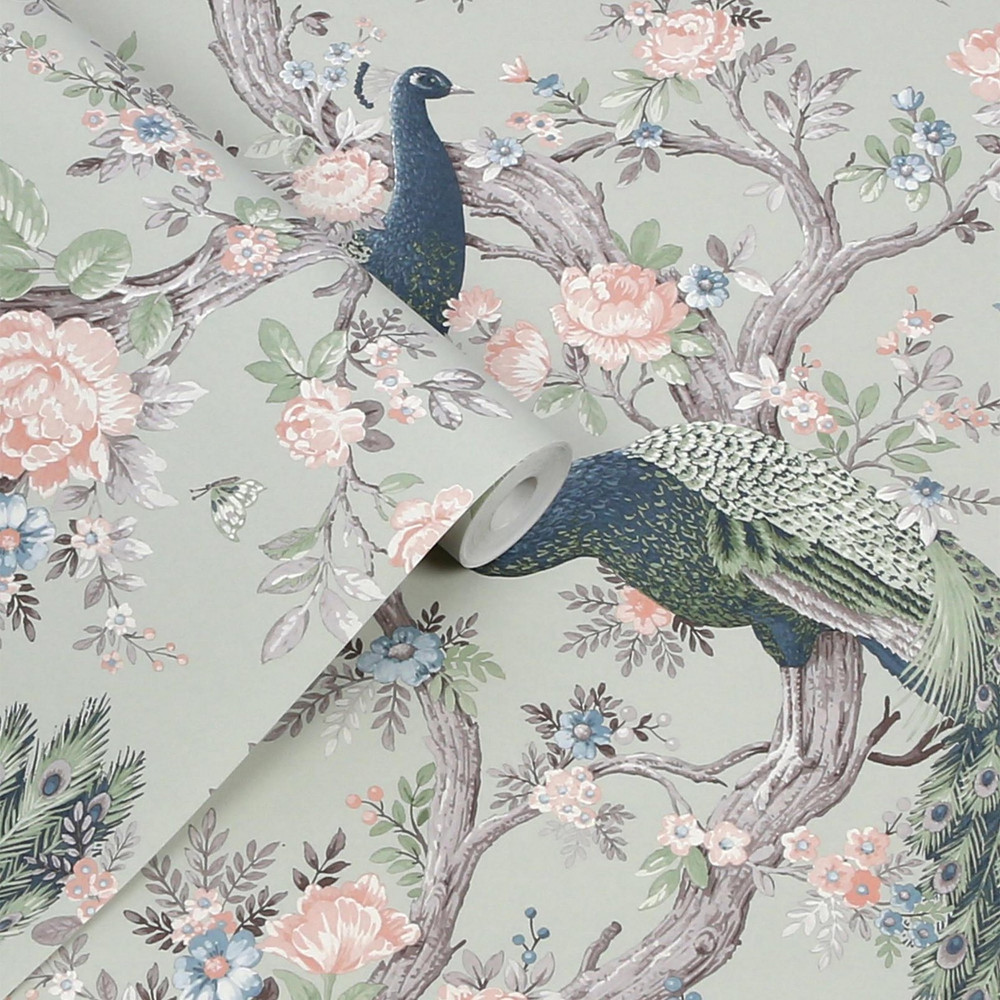 Laura Ashley Belvedere Sage Green Wallpaper - 130113_ROLLSHOT_BELVEDERE SAGE GREEN_01.jpg