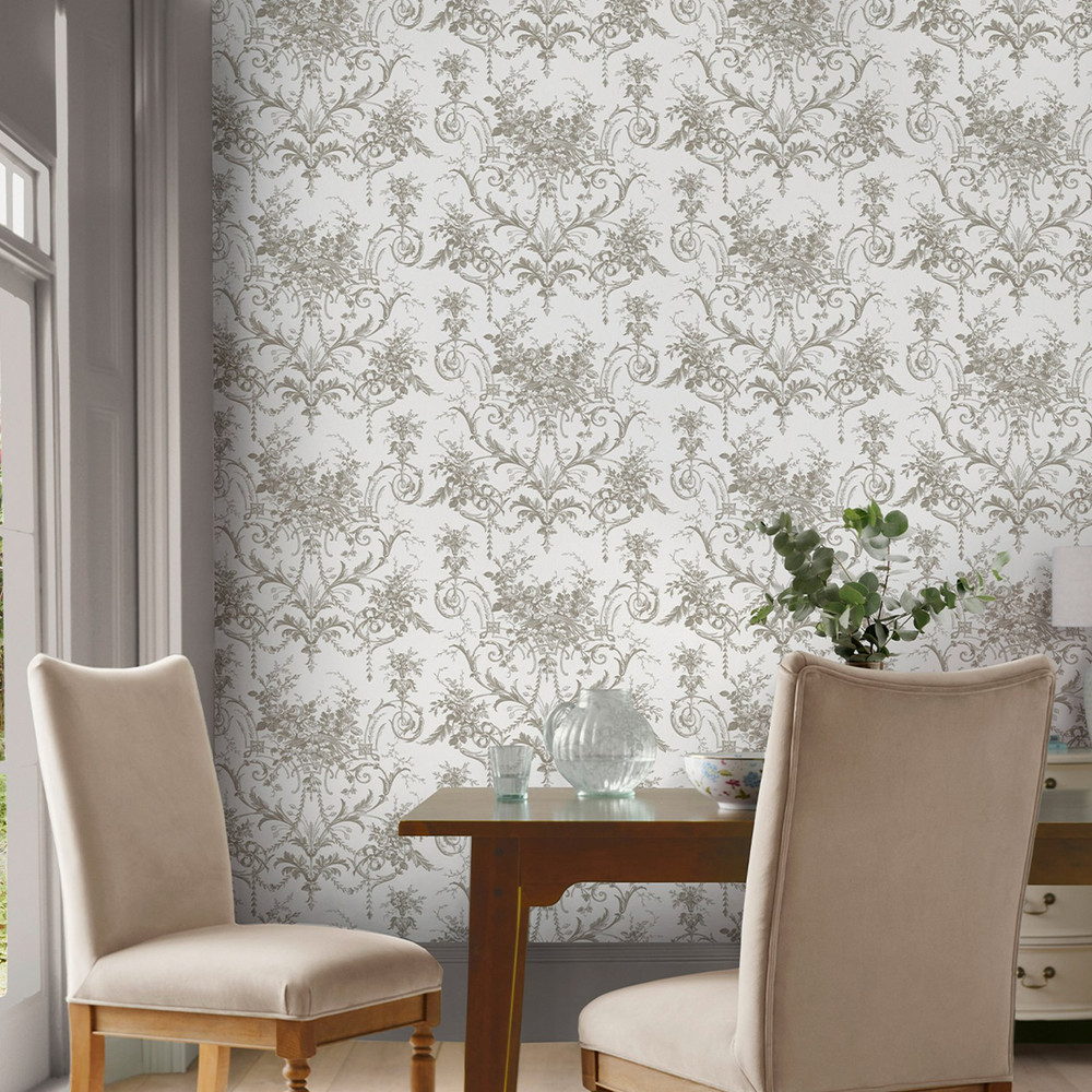 Laura Ashley Tuileries Dark Dove Grey Wallpaper - 130111_ROOMSET_TUILERIES DARK DOVE GREY_01.jpg