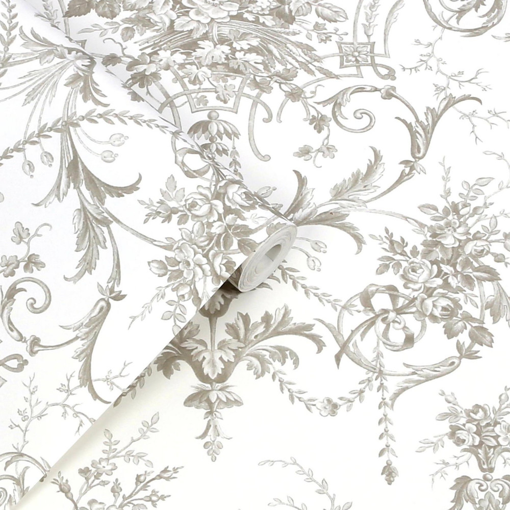 Laura Ashley Tuileries Dark Dove Grey Wallpaper - 130111_ROLLSHOT_TUILERIES DARK DOVE GREY_01.jpg