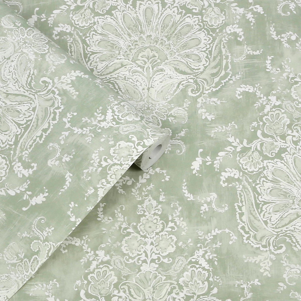 Laura Ashley Maddox Sage Wallpaper - 130105_ROLLSHOT_MADDOX SAGE GREEN_01.jpg
