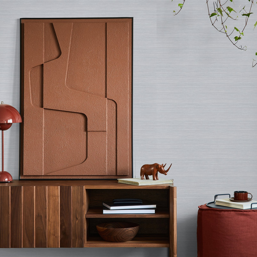 Emperor Grasscloth Grey Wallpaper - 128766_ROOMSET_EMPEROR GRASSCLOTH GREY_01.jpg